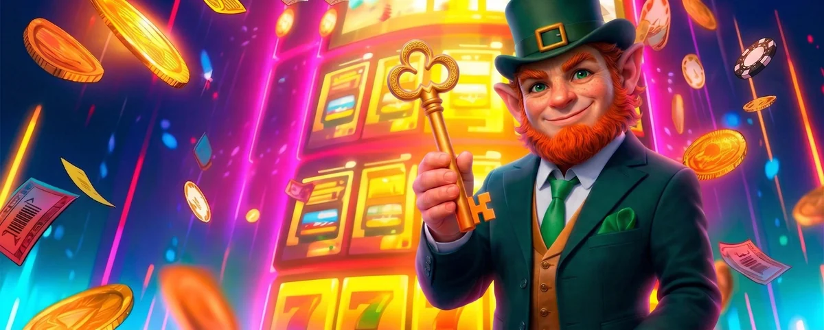 Mascote da Winkey Casino com a chave dourada